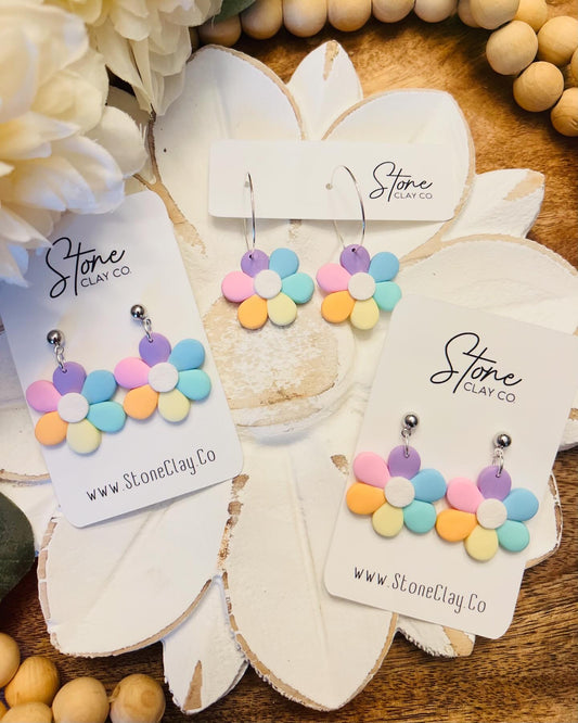 Pastel Flower Dangles