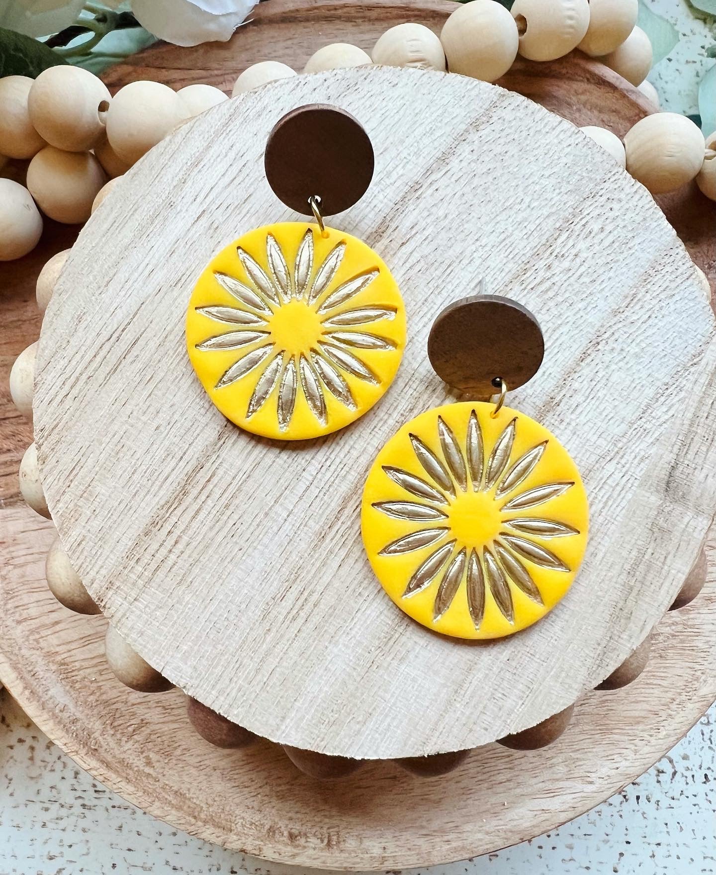 Sun Boho Dangle Earrings