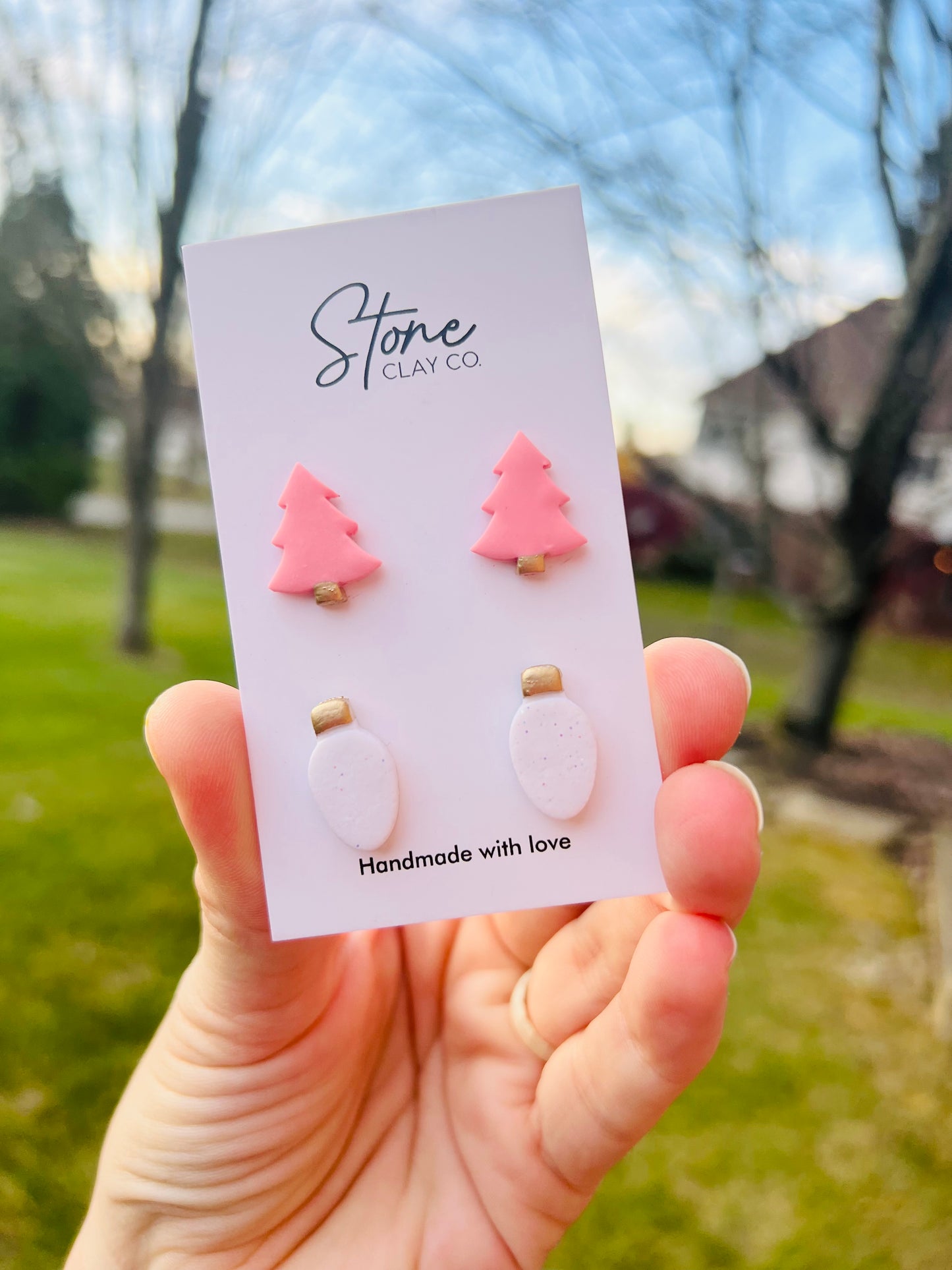 Pink Tree And Light Stud Pack