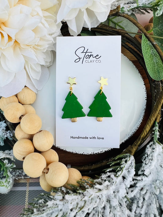 Christmas Tree Dangles With Gold Star