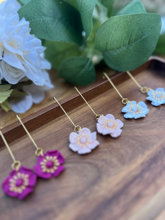 Handcrafted Flower Dangles