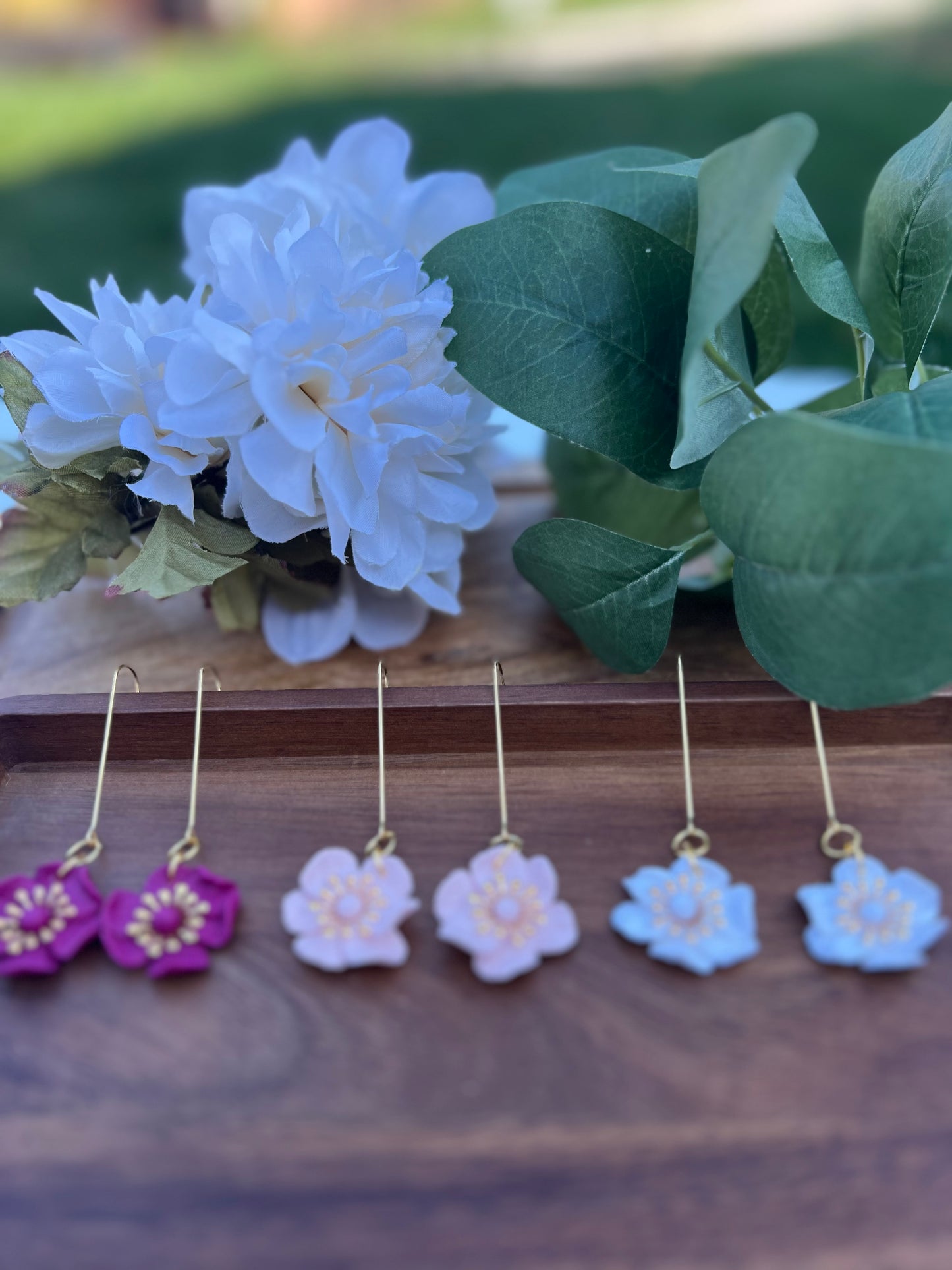 Handcrafted Flower Dangles