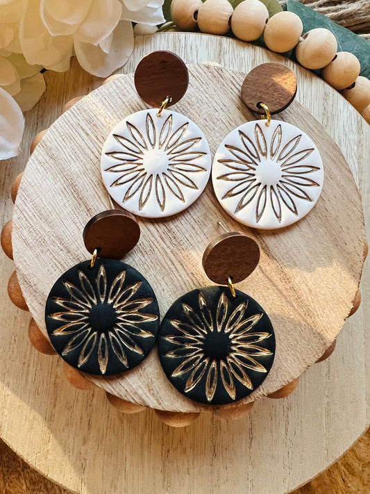 Sun Boho Dangle Earrings