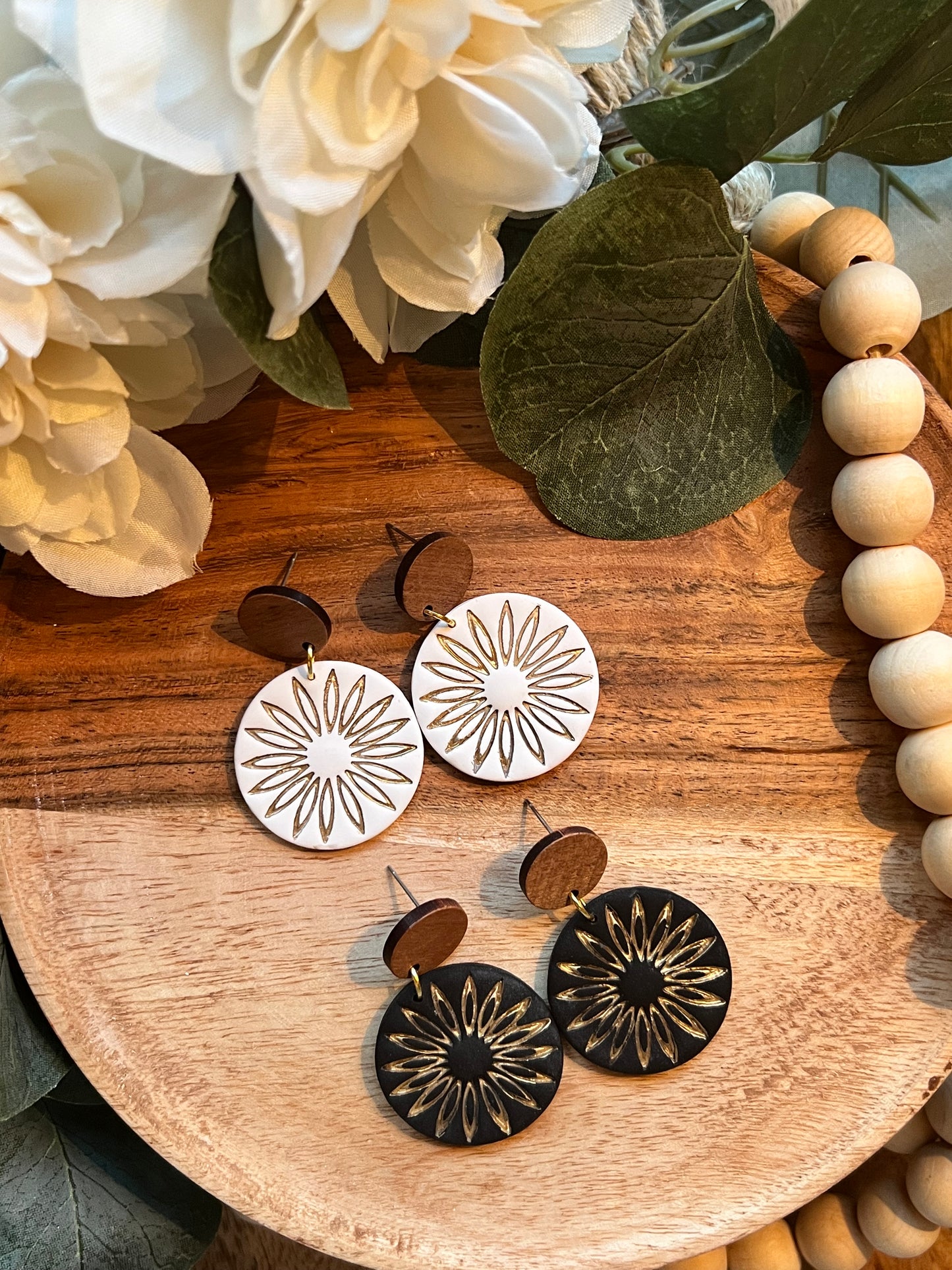 Sun Boho Dangle Earrings