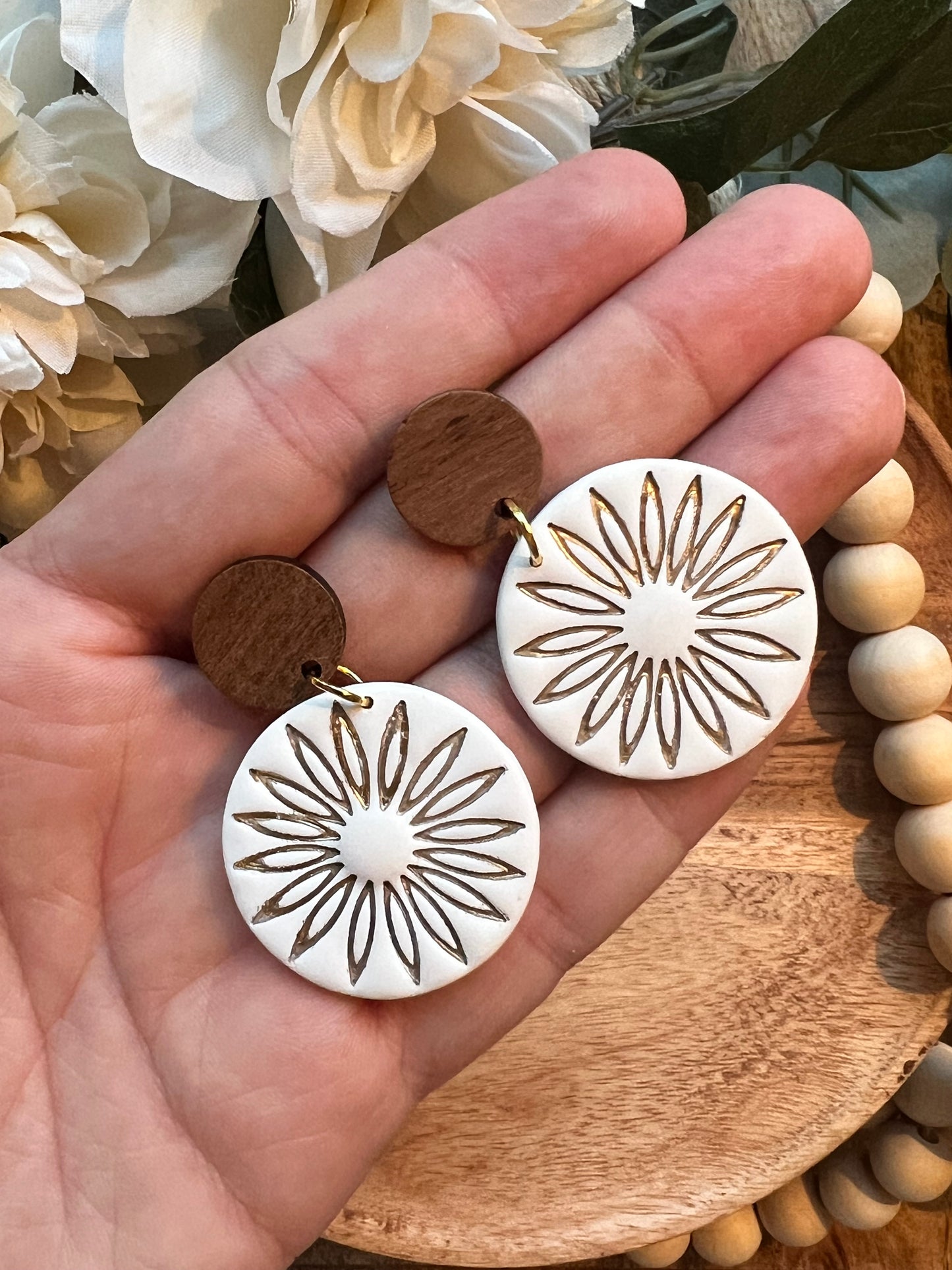 Sun Boho Dangle Earrings