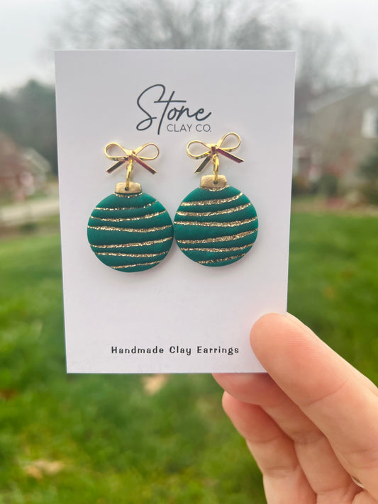 Glittered Ornament Dangles