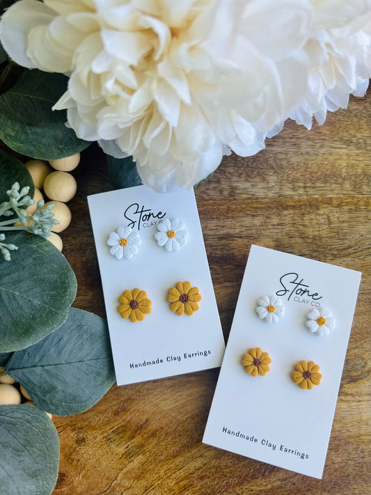 Sunflower & Daisy Stud Pack