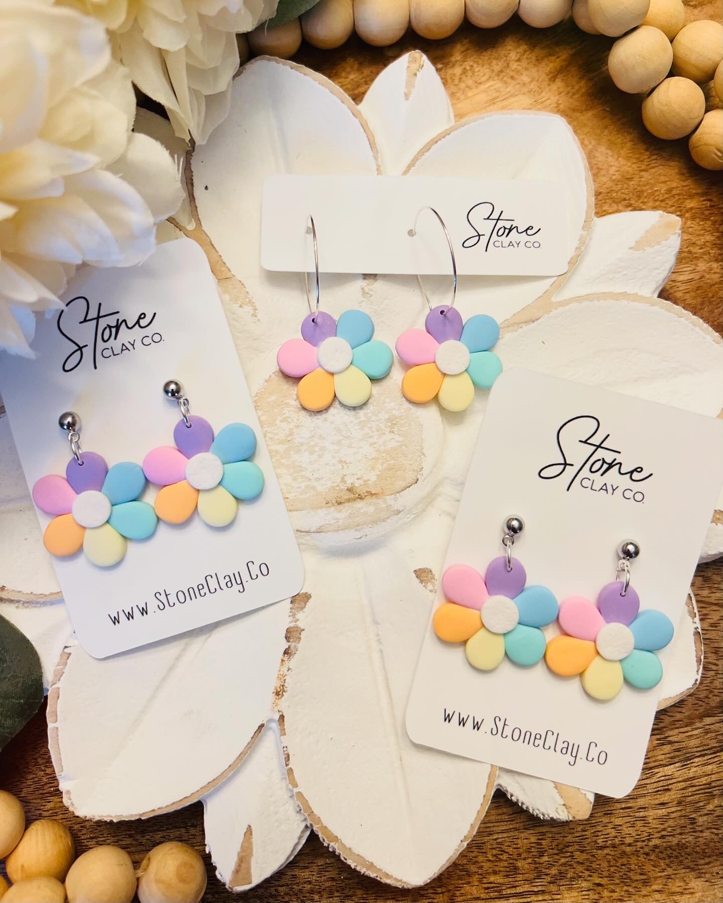 Pastel Flower Dangles