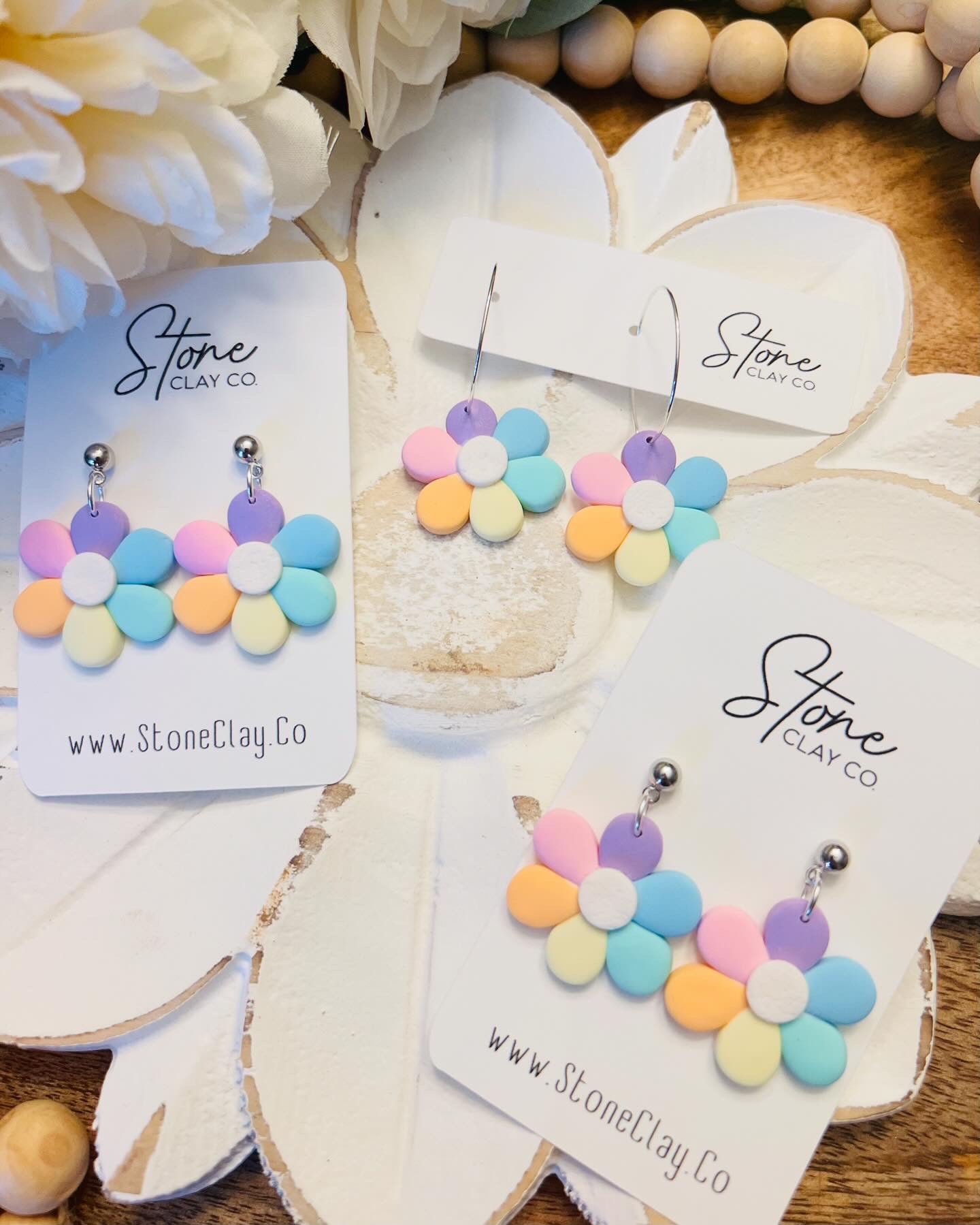 Pastel Flower Dangles