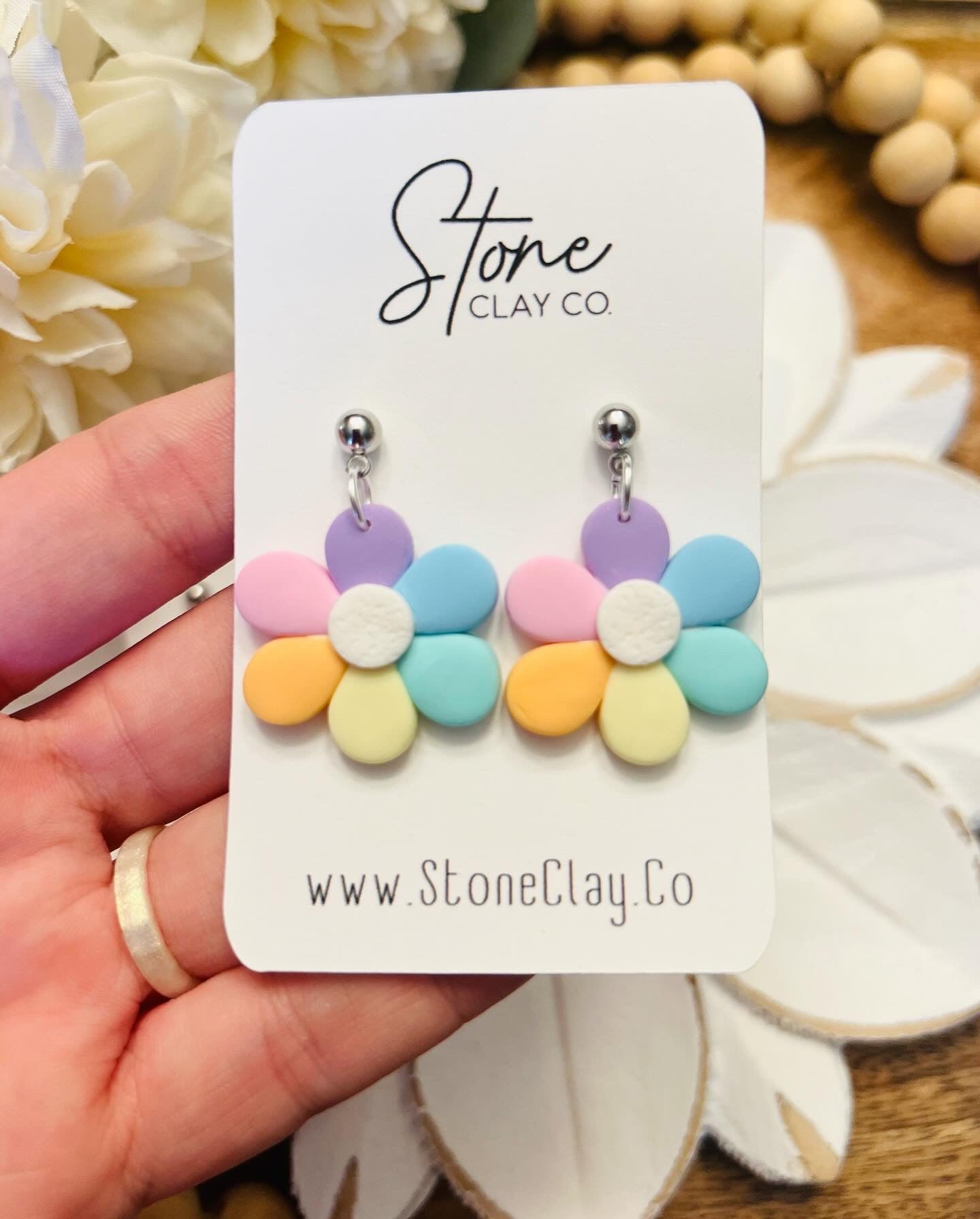Pastel Flower Dangles