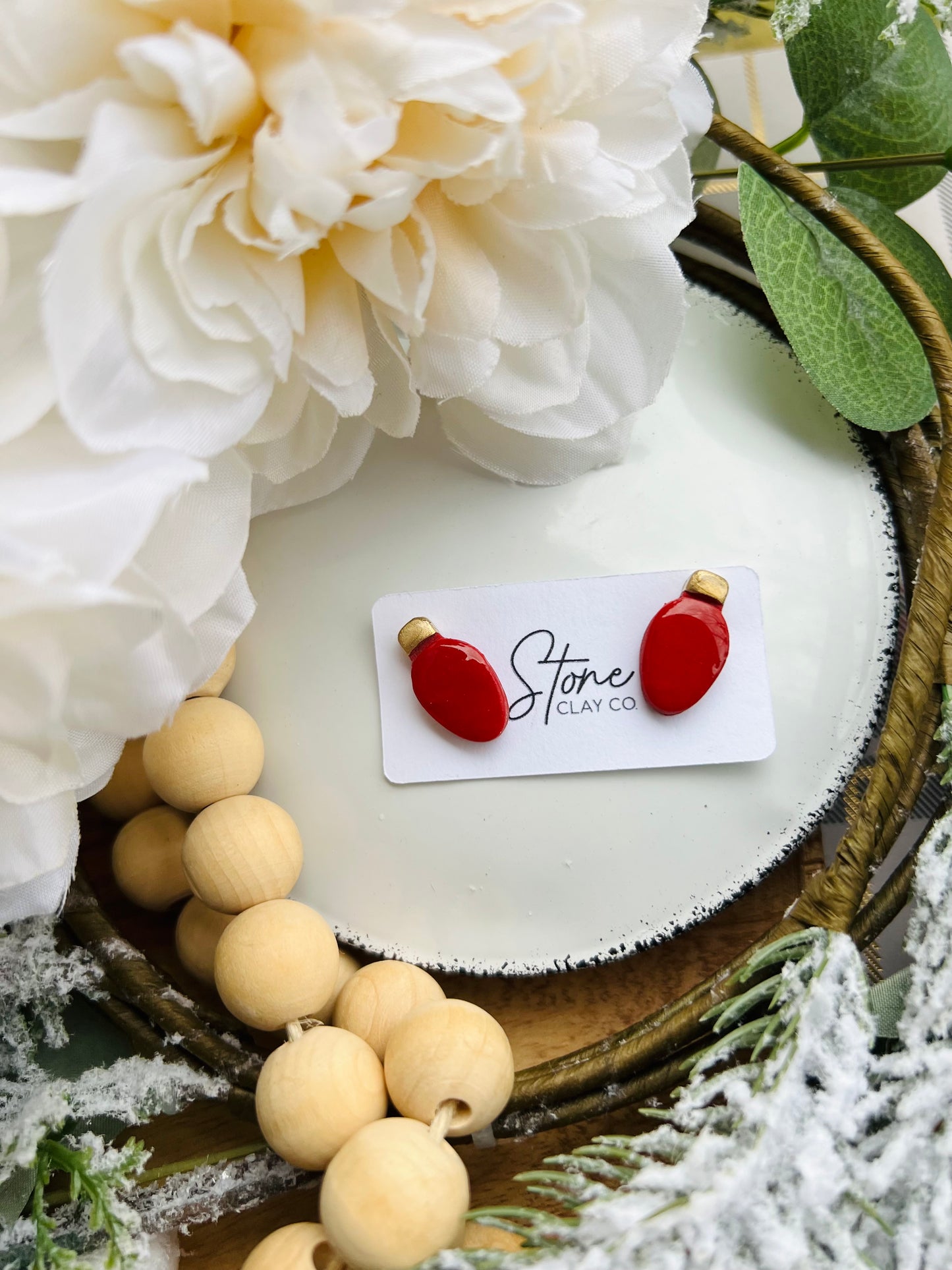 Christmas Light Bulb Studs