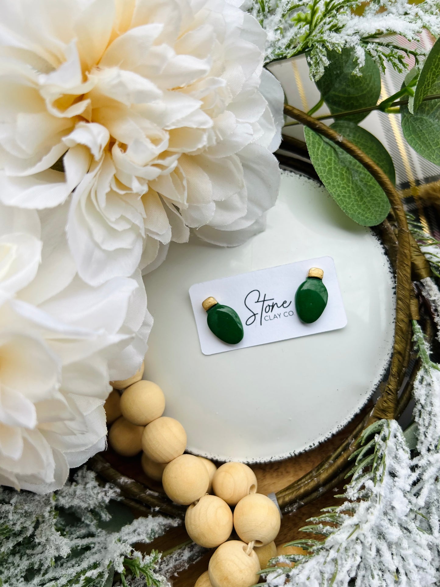 Christmas Light Bulb Studs