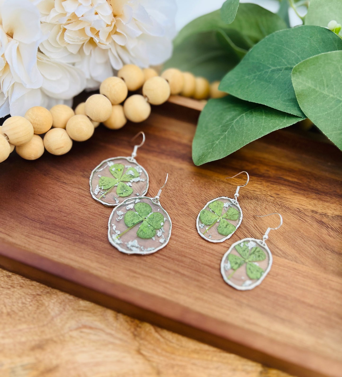 Resin Clover Dangles - Two Sizes