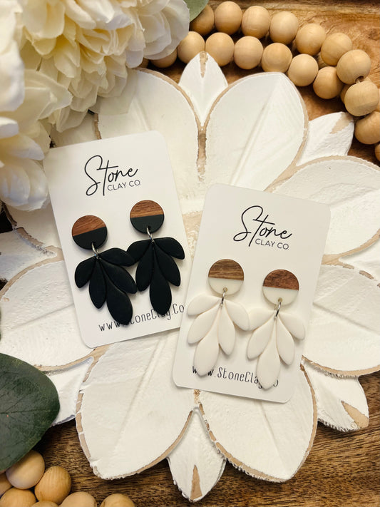 Triple Leaf Dangle Earrings