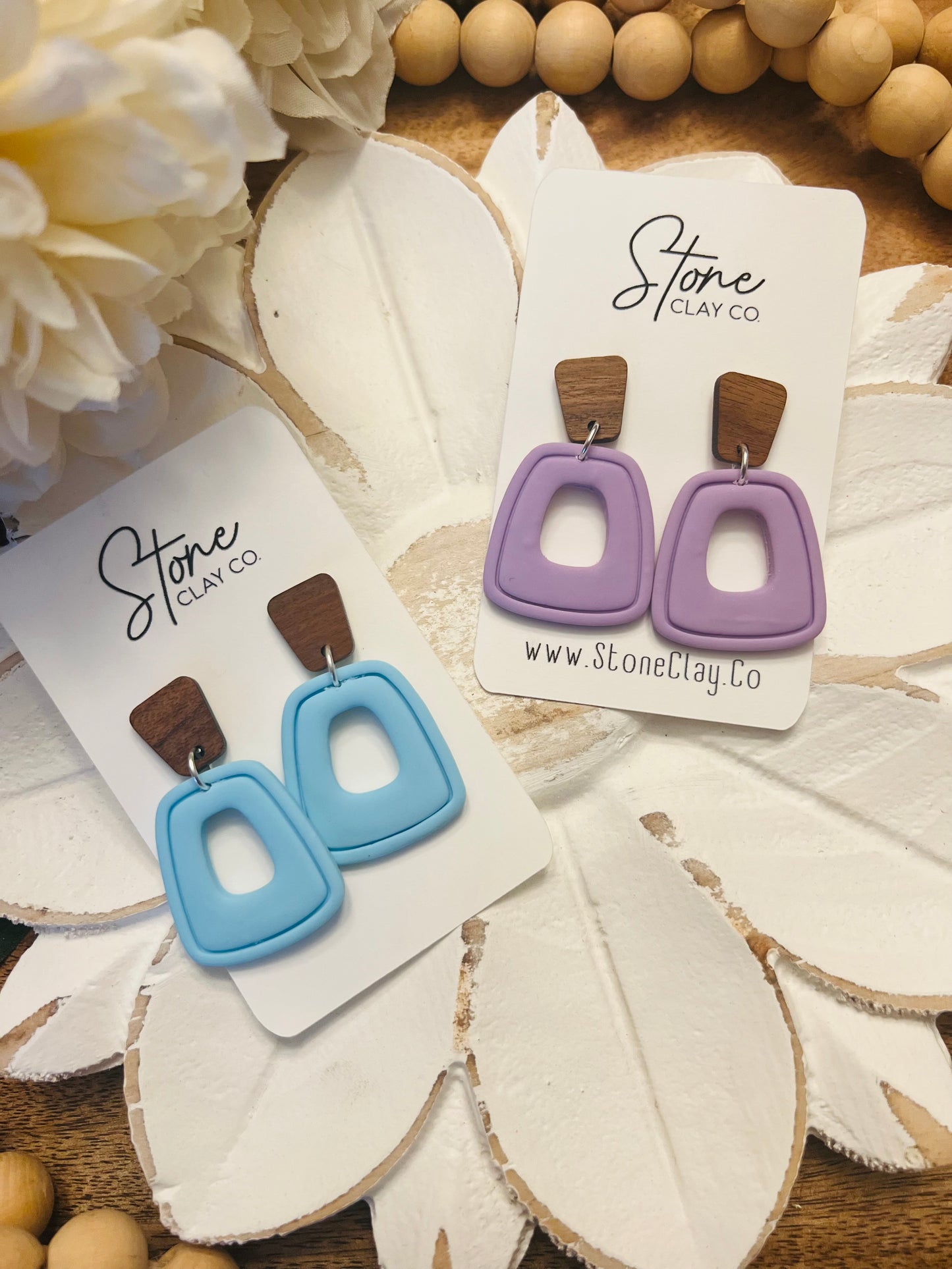Pastel Donut Square Dangles