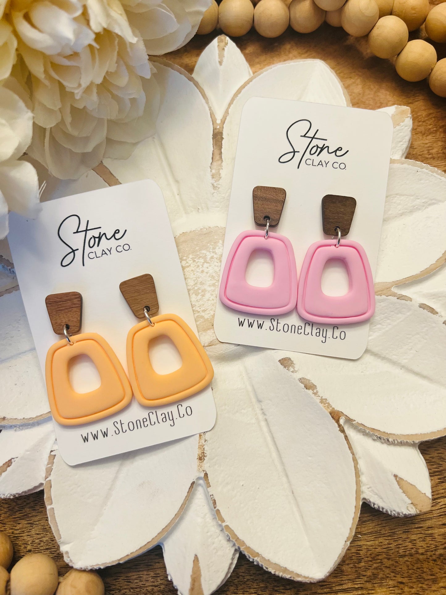 Pastel Donut Square Dangles